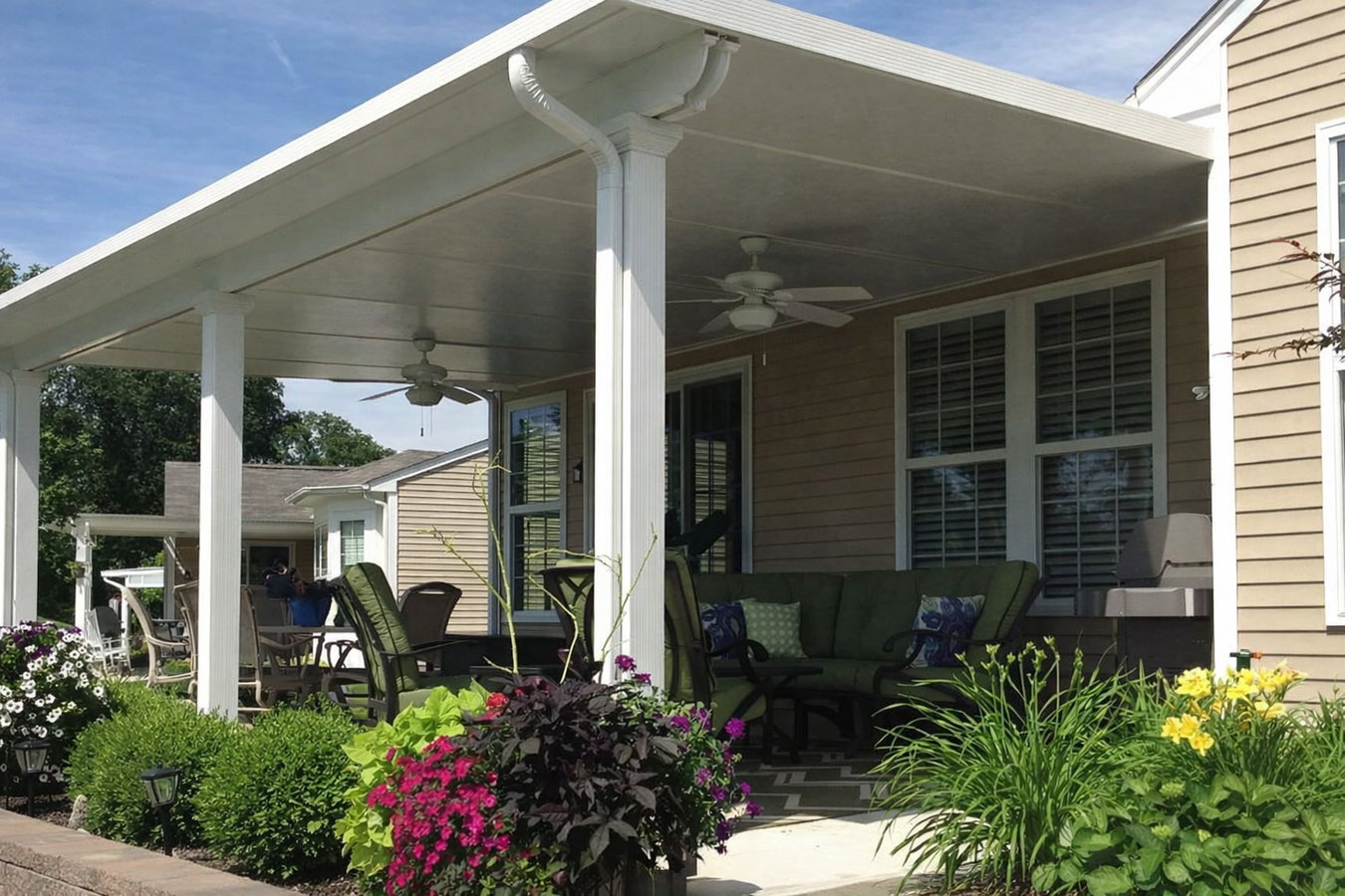 Patio cover installation