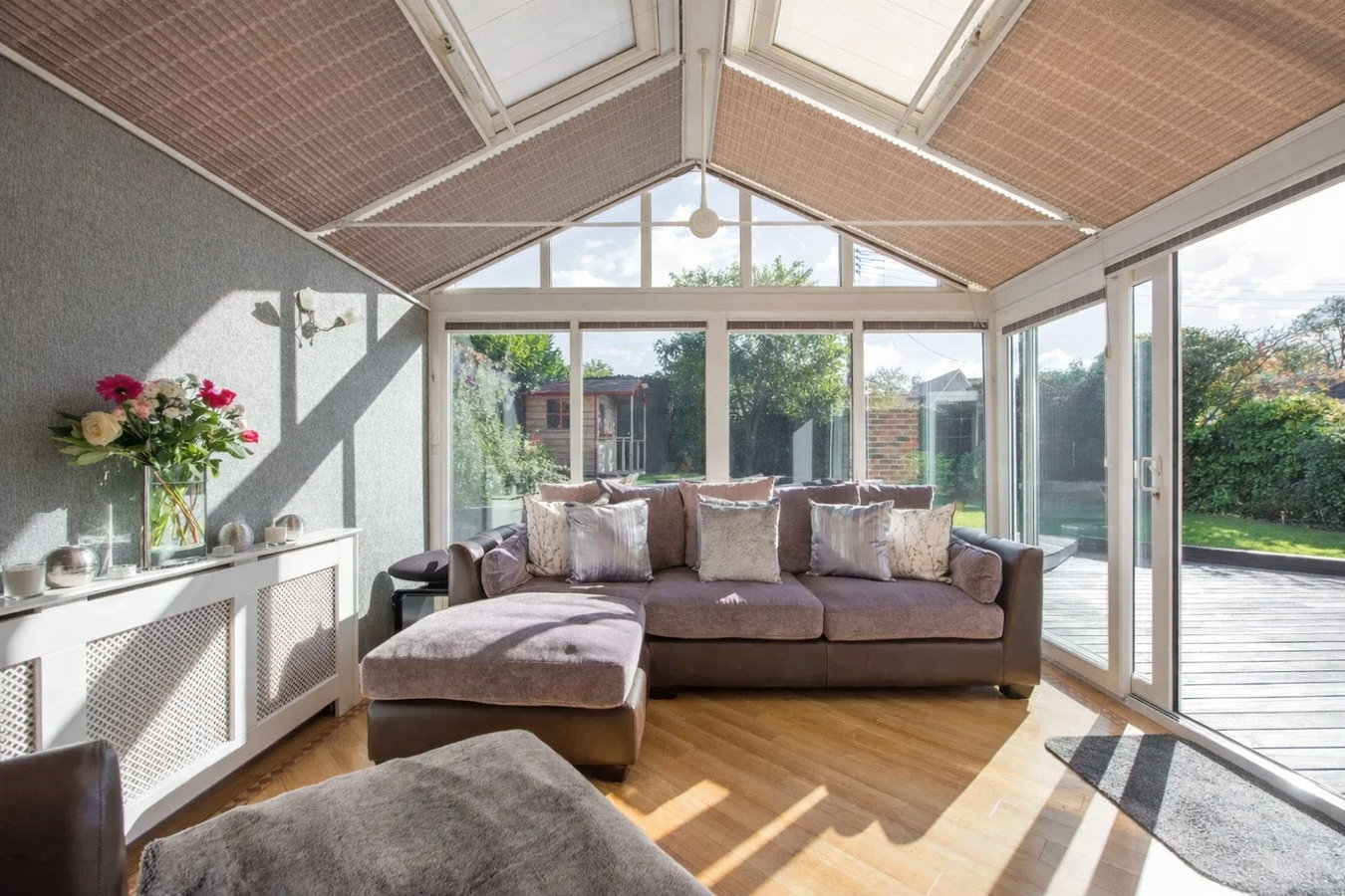 Patio-to-sunroom conversion